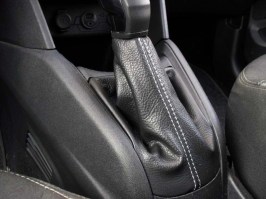 Cuffia leva cambio Peugeot 208 vera pelle nera
